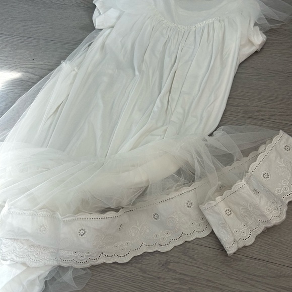 Simone Rocha Asymmetrical Tshirt Dress Tulle Size S - Picture 5 of 6